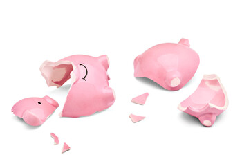 coin finance saving money piggybank business investment banking piggy bank pig broken poverty...