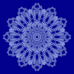 Flower mandala. Vintage decorative elements. Oriental pattern, vector illustration