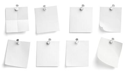 note paper push pin message red white black