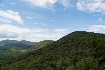 Mountains and clouds