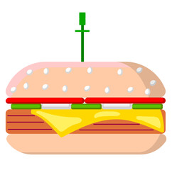 hamburger with cheese