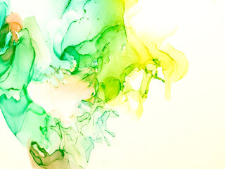 Multilayer Illustration.  Acrylic White Backdrop.