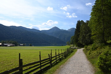 Fototapeta na wymiar Mariensteig am Achensee bei Achenkirch Tirol Österreich