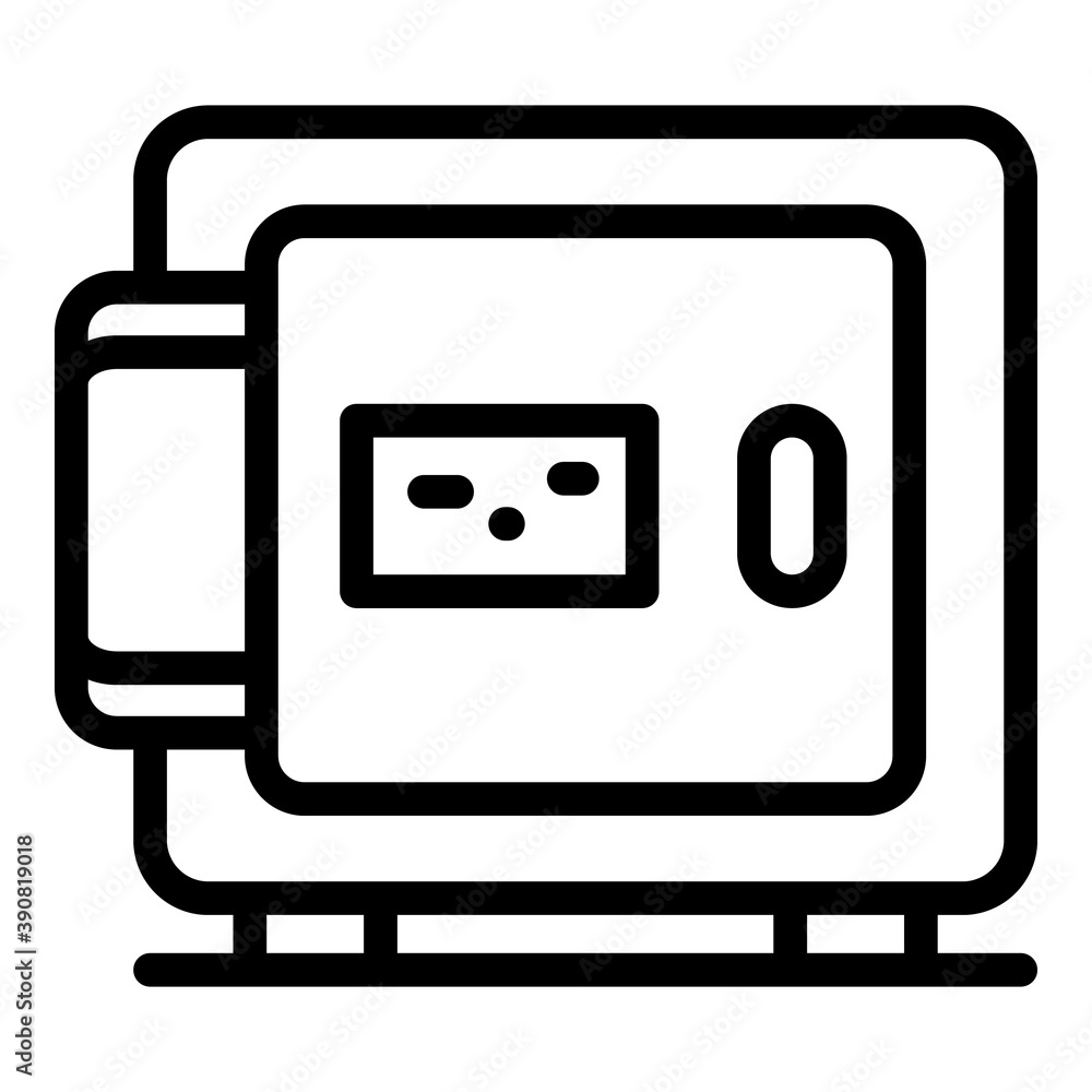 Aufkleber safebox icon. outline safebox vector icon for web design isolated on white background