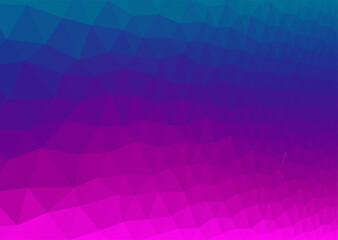 Abstract polygonal background in magenta and blue colors