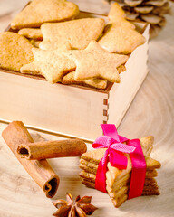 homemade christmas gingerbread cookies on a plate