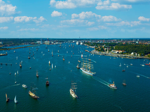 Kieler Woche Windjammerparade Kieler F&ouml;rde Windjammer Ostsee