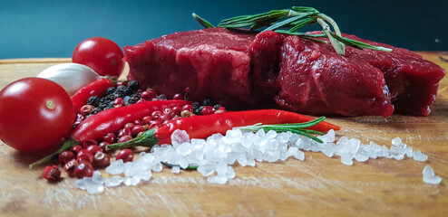 Preparation of meat for      cooking