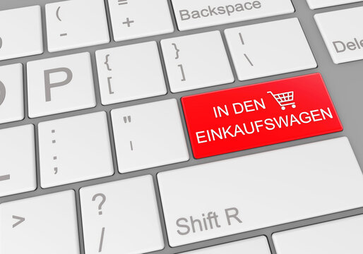 Tastatur " In den Einkaufswagen"