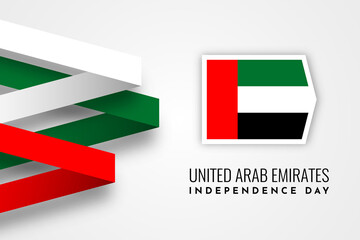 Happy Independence Day United Arab Emirates illustration template design
