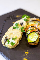 Pork tenderloin with grilled vegetables