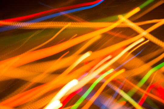Abstract background of bright colored lights