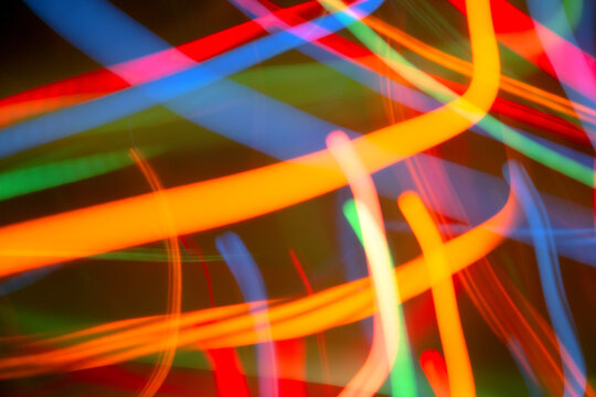 Abstract background of bright colored lights