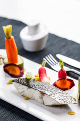 Back of fish with vegetables from Provence