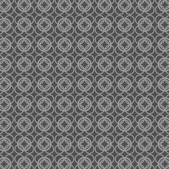 Fototapeta premium Abstract floral geometric rounded seamless pattern, texture background with dark color. Suitable for arts and decorative printing such as covers, banners, fabrics and clothing. Vector