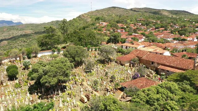 Cementerio de la ciudad de Barichara, Santander Colombia