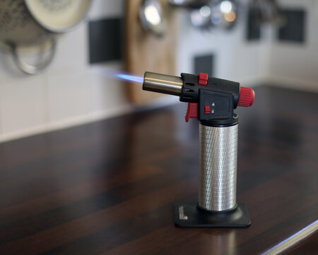 Cooking Blowtorch In Kitchen