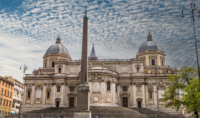 Fototapeta na wymiar The basilica of Santa Maria Maggiore in Rome
