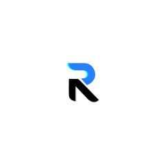 R letter logo. R vector alphabet logo