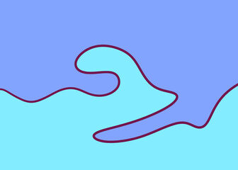 abstract image shades of blue vague shapes