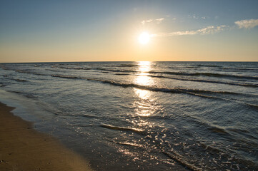 千里浜, 夕焼け, 海岸, 海, 浜, 太陽, 夕陽