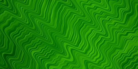 Light Green vector template with curves.