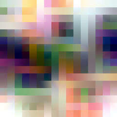 Rainbow colors, lights, abstract background with squares