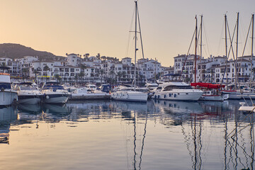 photography of boats in Malaga