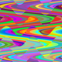 Obraz premium Red blue yellow orange abstract background with circles