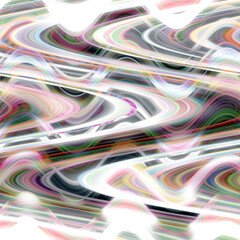 White red pink green waves abstract background with lines