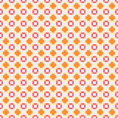 Abstract Cross Pattern Dots Logo generative computational art illustration