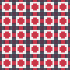 Abstract Cross Pattern Dots Logo generative computational art illustration