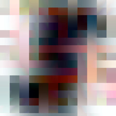 Blue red pink lights, lines, texture, abstract background with squares