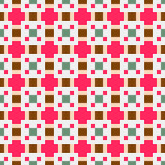 Abstract Cross Pattern Dots Logo generative computational art illustration