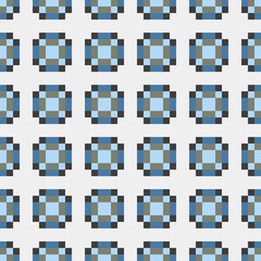 Abstract Cross Pattern Dots Logo generative computational art illustration