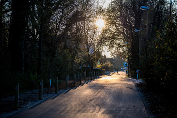 sunset in Salzburg Leopoldskron