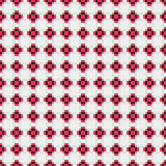 Fototapeta premium Abstract Cross Pattern Dots Logo generative computational art illustration