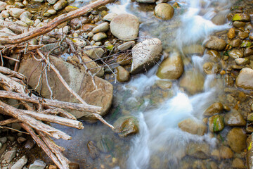 Cerreto Alpi, Reggio Emilia, Italy. A creek flowing