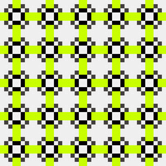 Abstract Cross Pattern Dots Logo generative computational art illustration