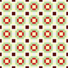 Fototapeta premium Abstract Cross Pattern Dots Logo generative computational art illustration