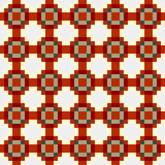 Abstract Cross Pattern Dots Logo generative computational art illustration