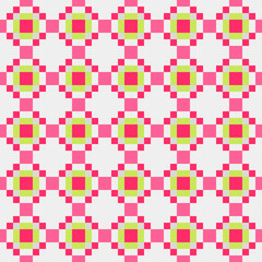 Abstract Cross Pattern Dots Logo generative computational art illustration