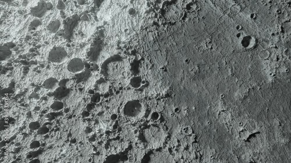 Poster textured surface of the moon close-up in motion. 3d animation. elements of this image furnished by n