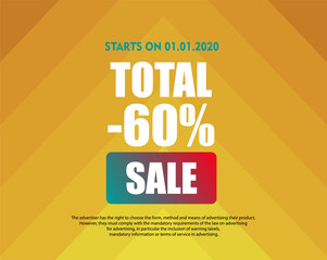 Advertising banner for the black friday promotion