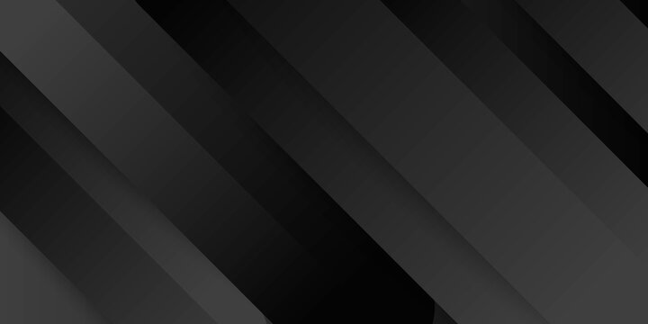Black abstract 3D presentation background with rounded rectangle shapes