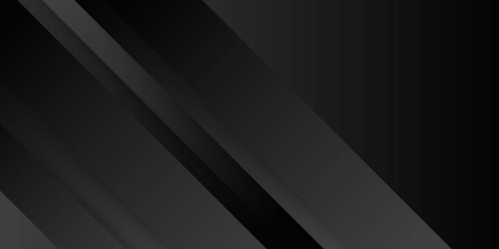 Black abstract 3D presentation background with rounded rectangle shapes