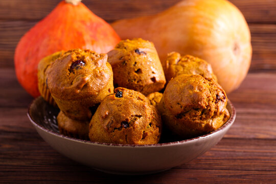 Pumpkin Nuts And Cranberry Whole Grain Muffins