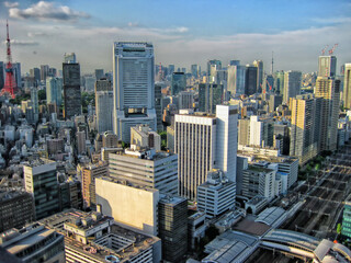 Fototapeta na wymiar 【東京】港区から眺めた都市景観