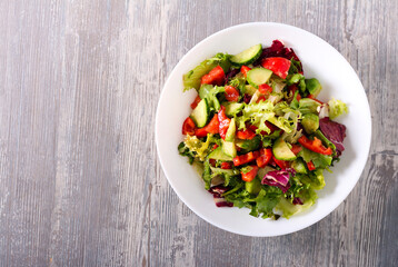 Healthy vegetables salad