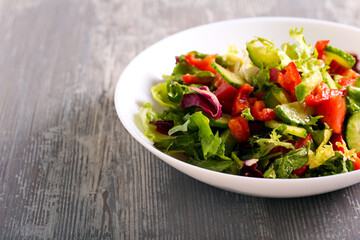 Healthy vegetables salad